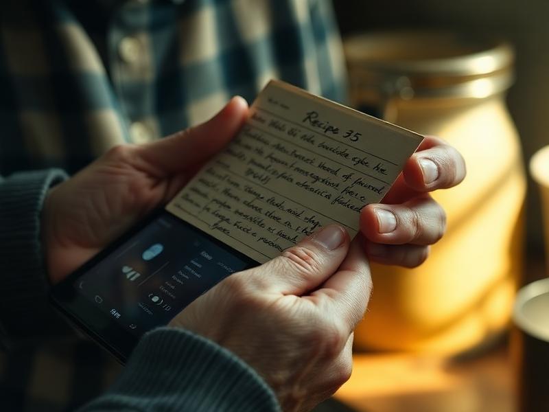 Caderno de receitas antigo com anotações à mão
